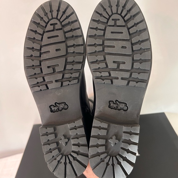 Coach Felicity Leather Riding Boots Black Gold Hardware Size 10 - Picture 8 of 11